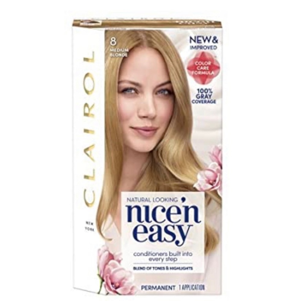 Clairol Permanent Hair Color 8 Medium Blonde Brand New